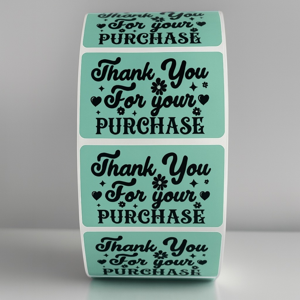 Thank You For Your Purchase Stickers – Labels for Packaging, Boutique - Picture 5 of 11